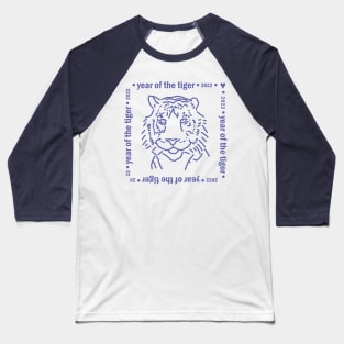 Very Peri Color of the Year of the Water Tiger 2022 Baseball T-Shirt